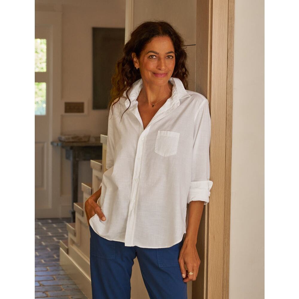 Frank & Eileen Eileen Button up Shirt Pale Blue size S